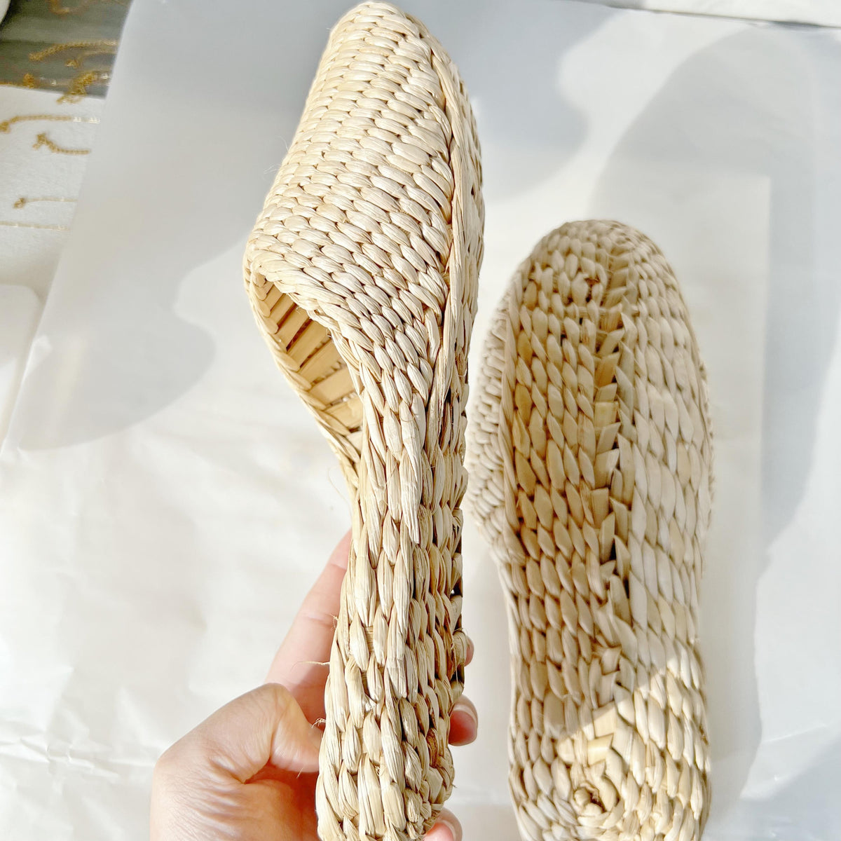 Handmade Straw Woven Slippers - Eco-Friendly House Sandals for Sustainable Comfort - view 6