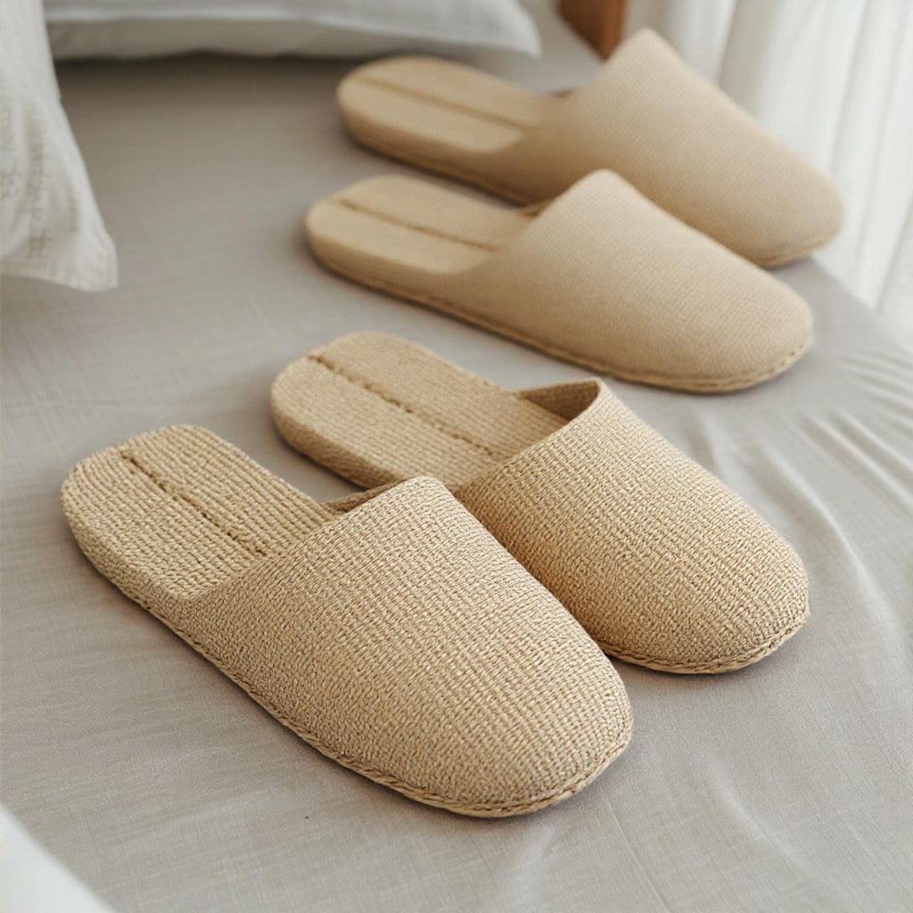 Handmade Woven Straw Slippers: All-Season Spa Shoes - view 10