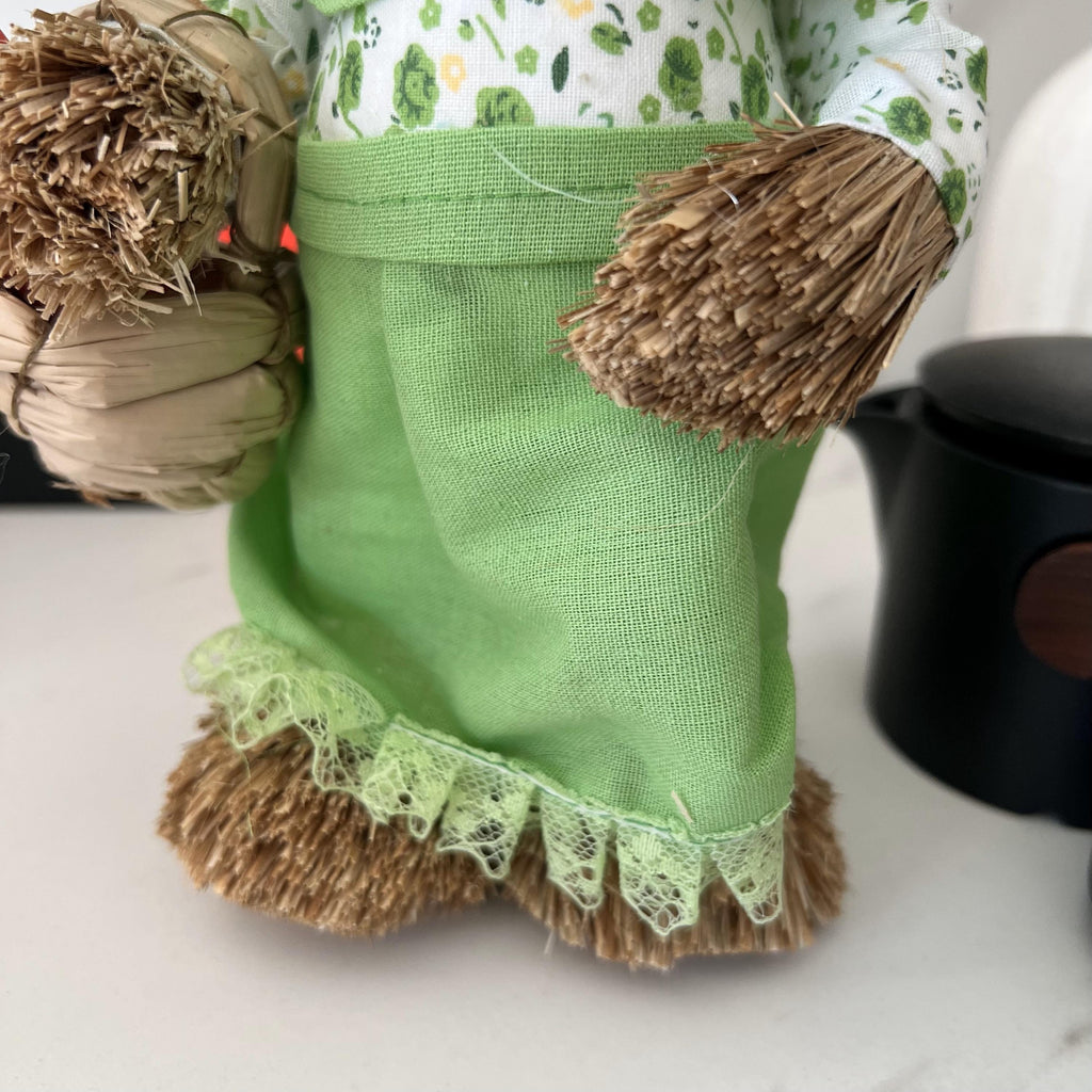 Handmade Straw Easter Bunny Family: Rustic Spring Decor - view 6