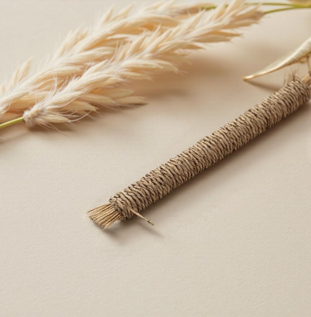 Natural Grass Chew Stick for Dogs: Handwoven Puppy Teething Toy - view 2