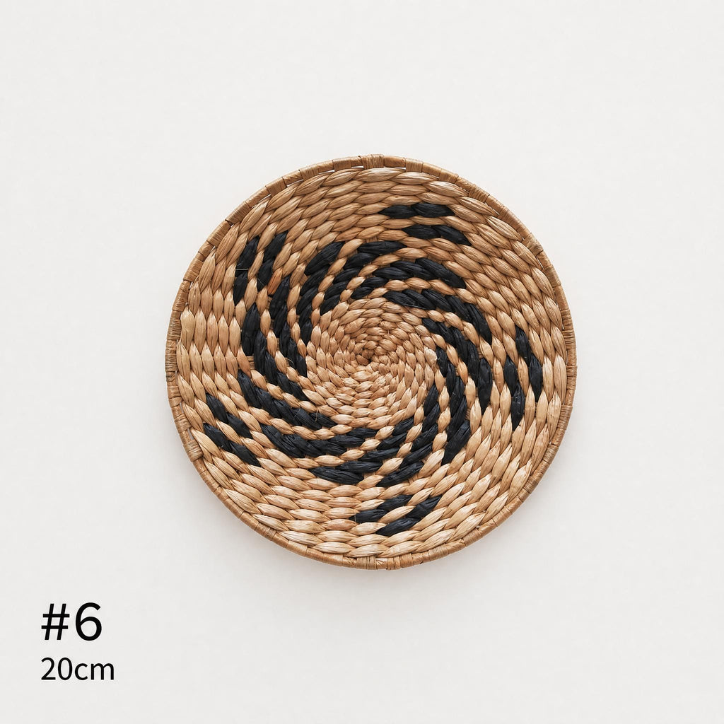 Handmade Woven Wall Baskets, Boho Wall Decor, Cozy Room Styling, Housewarming Gift - view 7