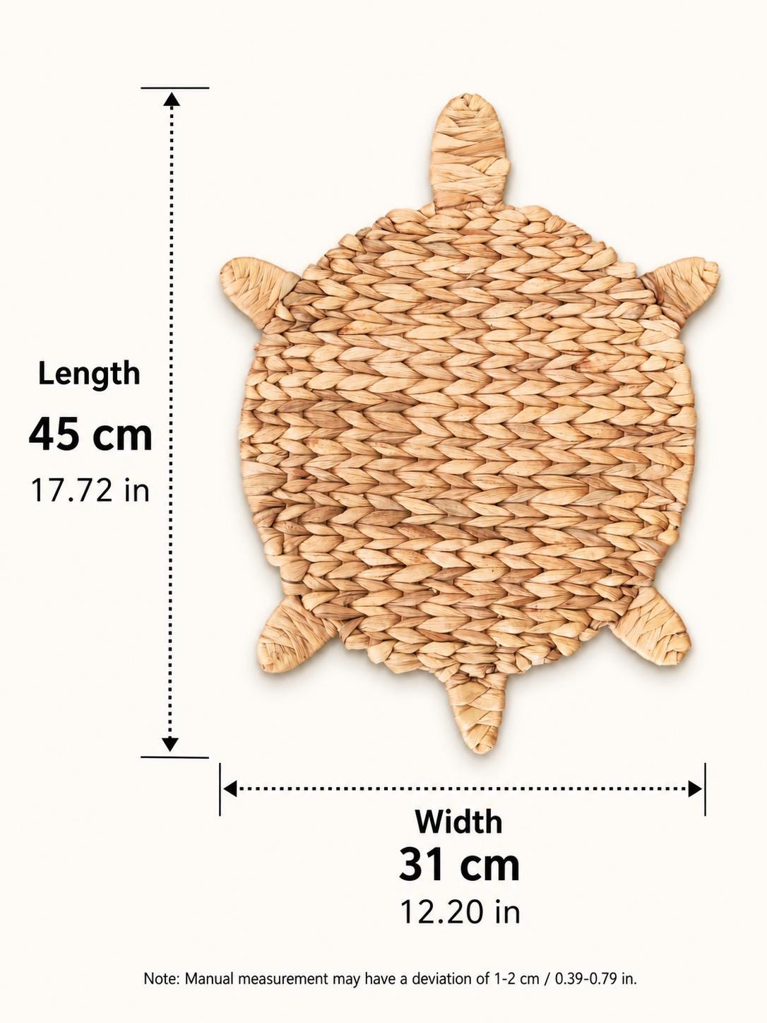 Handmade Turtle Placemat, Woven Kitchenware, Coastal Kitchen Island, New Home Gift - view 6