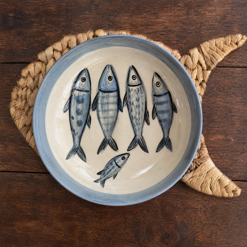 Handmade Fish Placemat, Woven Kitchenware, Coastal Dining Table, New Home Gift - view 7