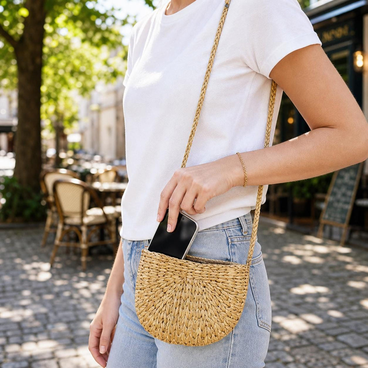 Handmade Woven Crossbody Bag, Boho Shoulder Bags, Summer Beach Vacation Wear, Bridal Shower Gift