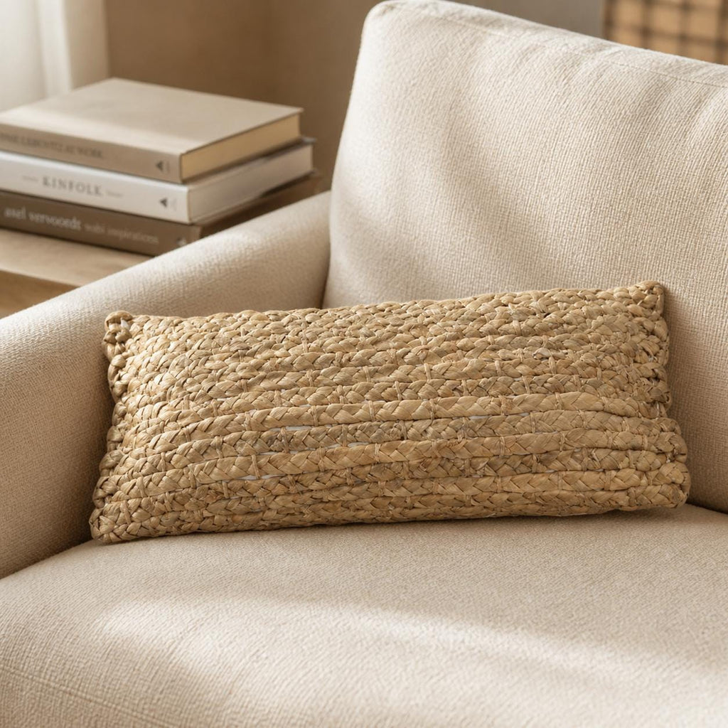 Handmade Water Hyacinth Bed Pillow, Home Furnishings, Sauna Room Neck Support, Self Care Gift
