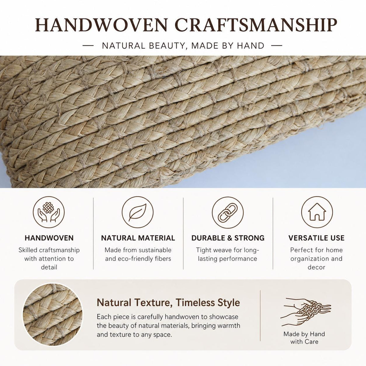 Handmade Water Hyacinth Bed Pillow, Home Furnishings, Sauna Room Neck Support, Self Care Gift - view 6