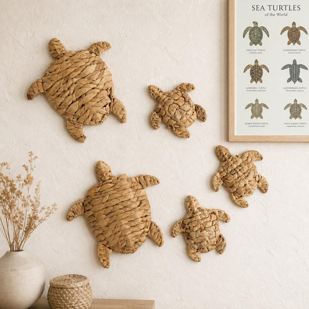 Handmade Turtle Wall Hanging, Coastal Wall Decor, Beach House Decor, New Home Gift