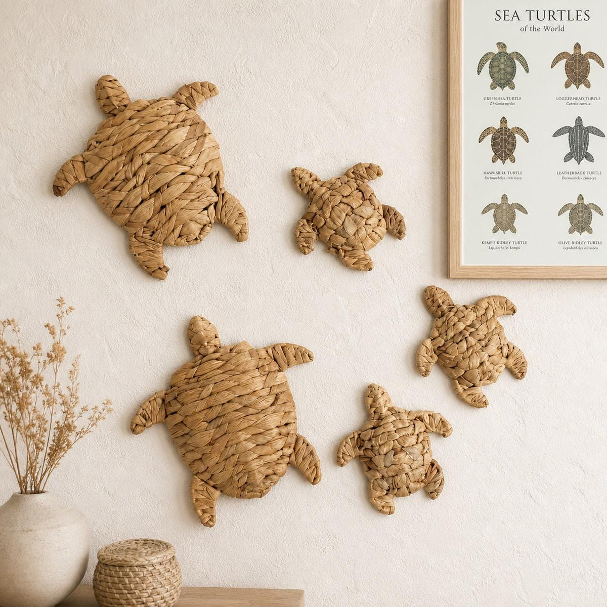 Handmade Turtle Wall Hanging, Coastal Wall Decor, Beach House Decor, New Home Gift