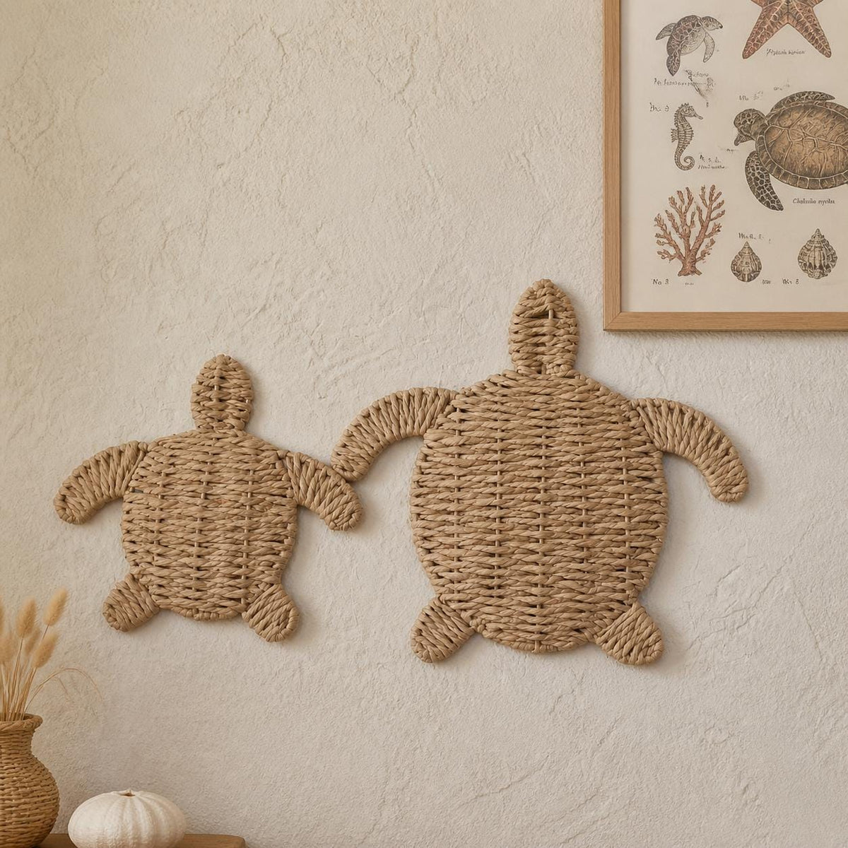 Handmade Turtle Wall Art, Coastal Room Decor, Beach House Accent, Nursery Mom Gift - view 5