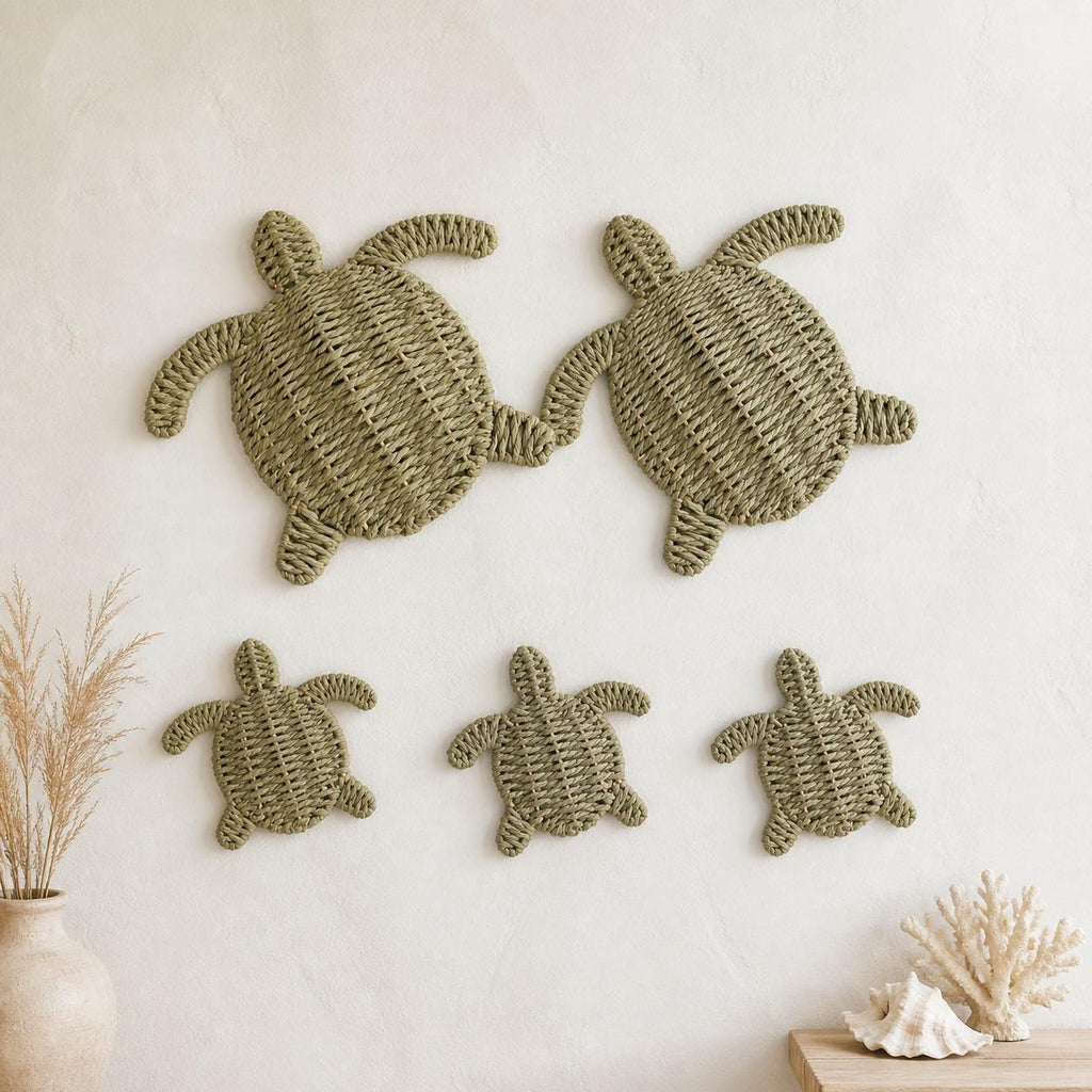 Handmade Turtle Wall Art, Coastal Room Decor, Beach House Accent, Nursery Mom Gift - view 17