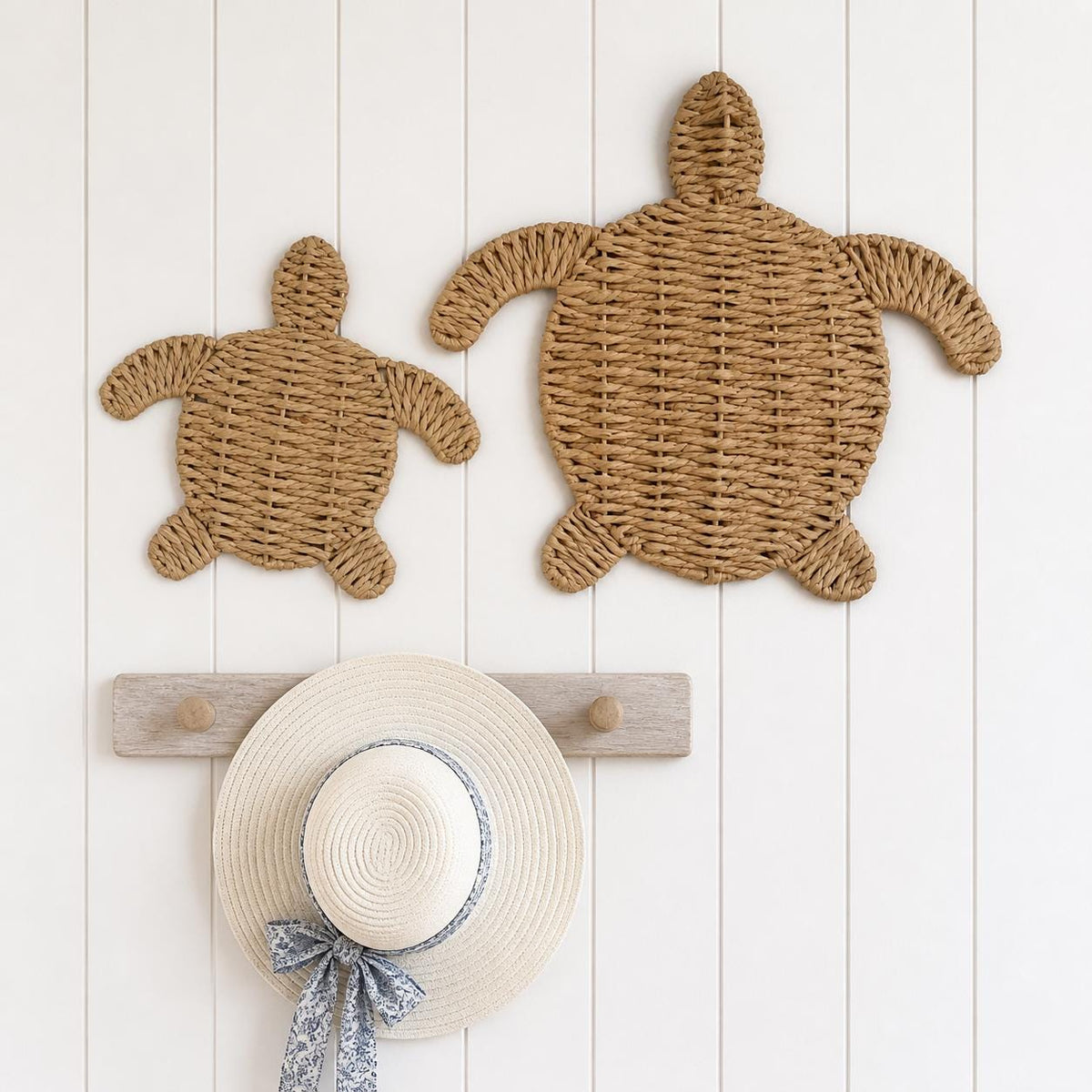 Handmade Turtle Wall Art, Coastal Room Decor, Beach House Accent, Nursery Mom Gift - view 2