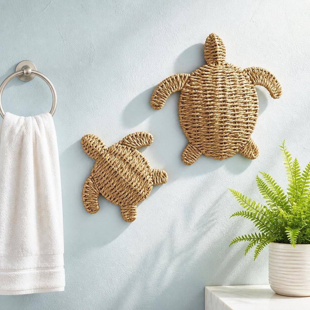 Handmade Turtle Wall Art, Coastal Room Decor, Beach House Accent, Nursery Mom Gift - view 3