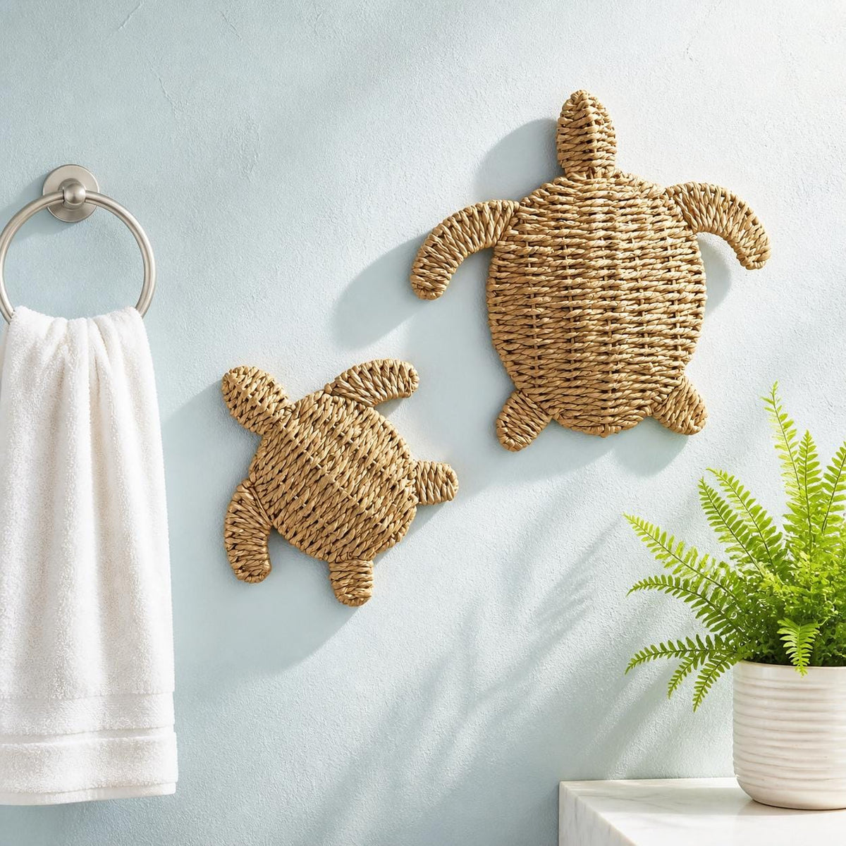 Handmade Turtle Wall Art, Coastal Room Decor, Beach House Accent, Nursery Mom Gift - view 3