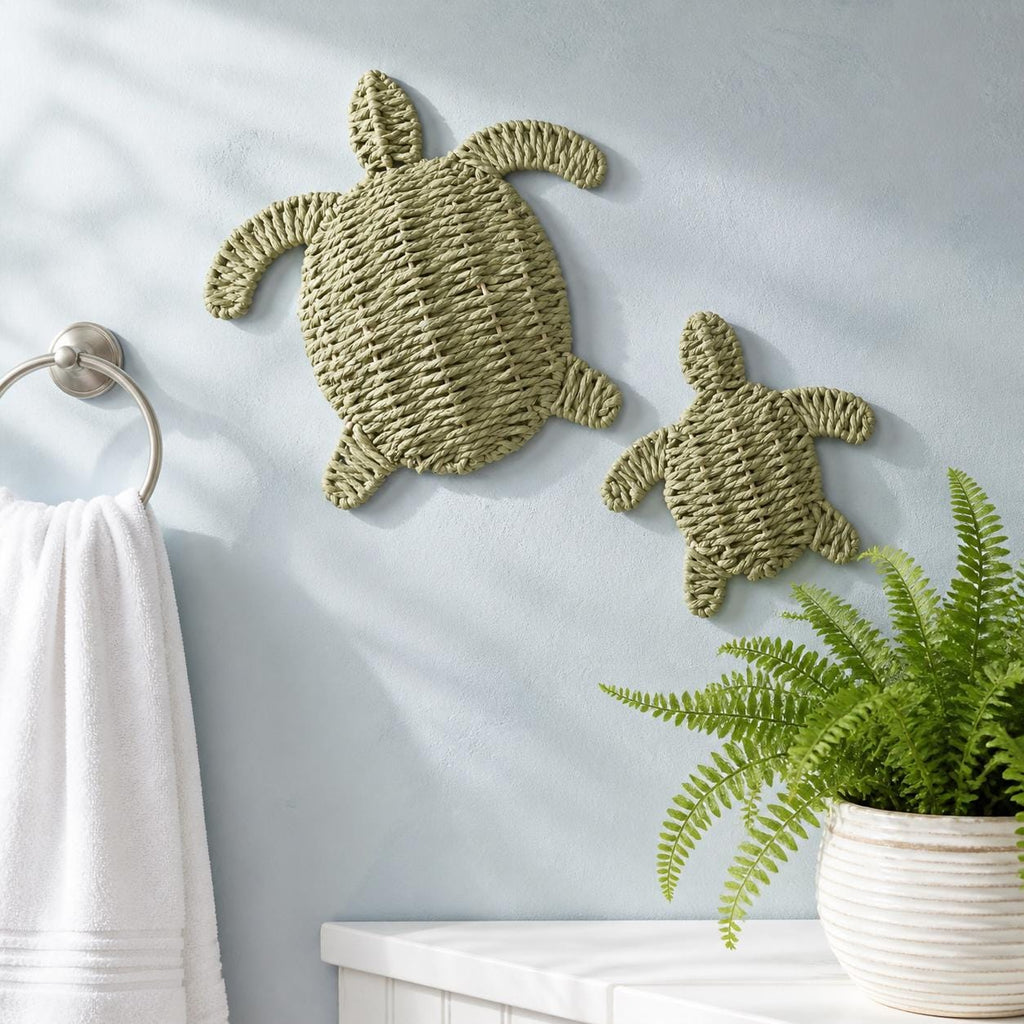 Handmade Turtle Wall Decor, Coastal Wall Art, Beach House Decor, Kids Room Gift - view 2