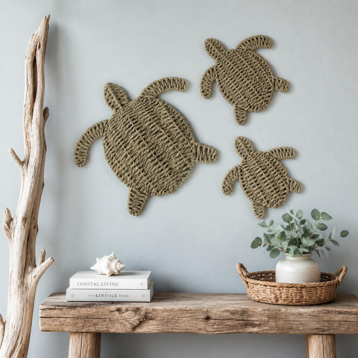 Handmade Turtle Wall Decor, Coastal Wall Art, Beach House Decor, Kids Room Gift - view 5