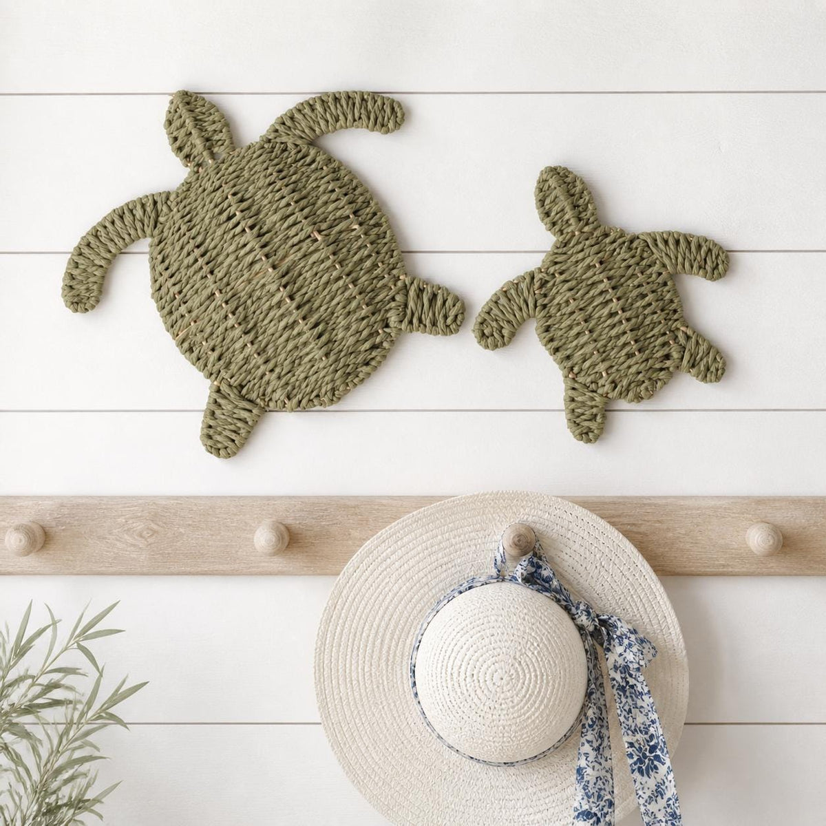 Handmade Turtle Wall Decor, Coastal Wall Art, Beach House Decor, Kids Room Gift - view 3