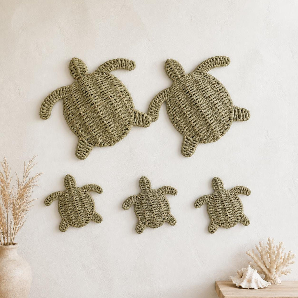 Handmade Turtle Wall Decor, Coastal Wall Art, Beach House Decor, Kids Room Gift
