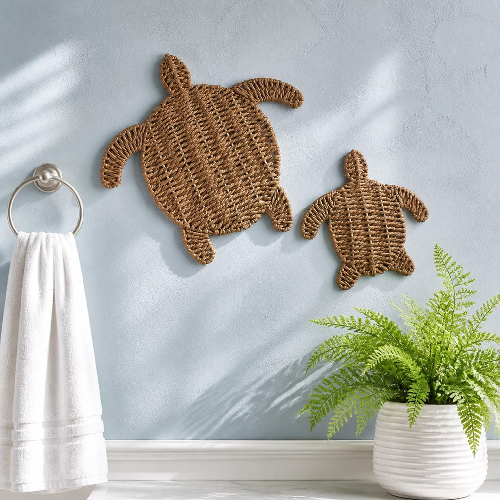 Handmade Turtle Wall Decor, Bathroom Wall Art, Coastal Beach Decor, New Home Gift - view 6