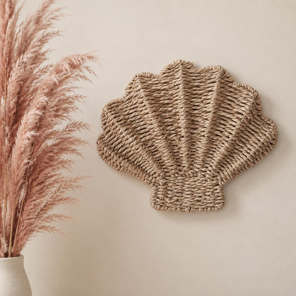 Handmade Shell Wall Art, Coastal Wall Decor, Boho Bathroom Accent, Beach House Gift - view 7