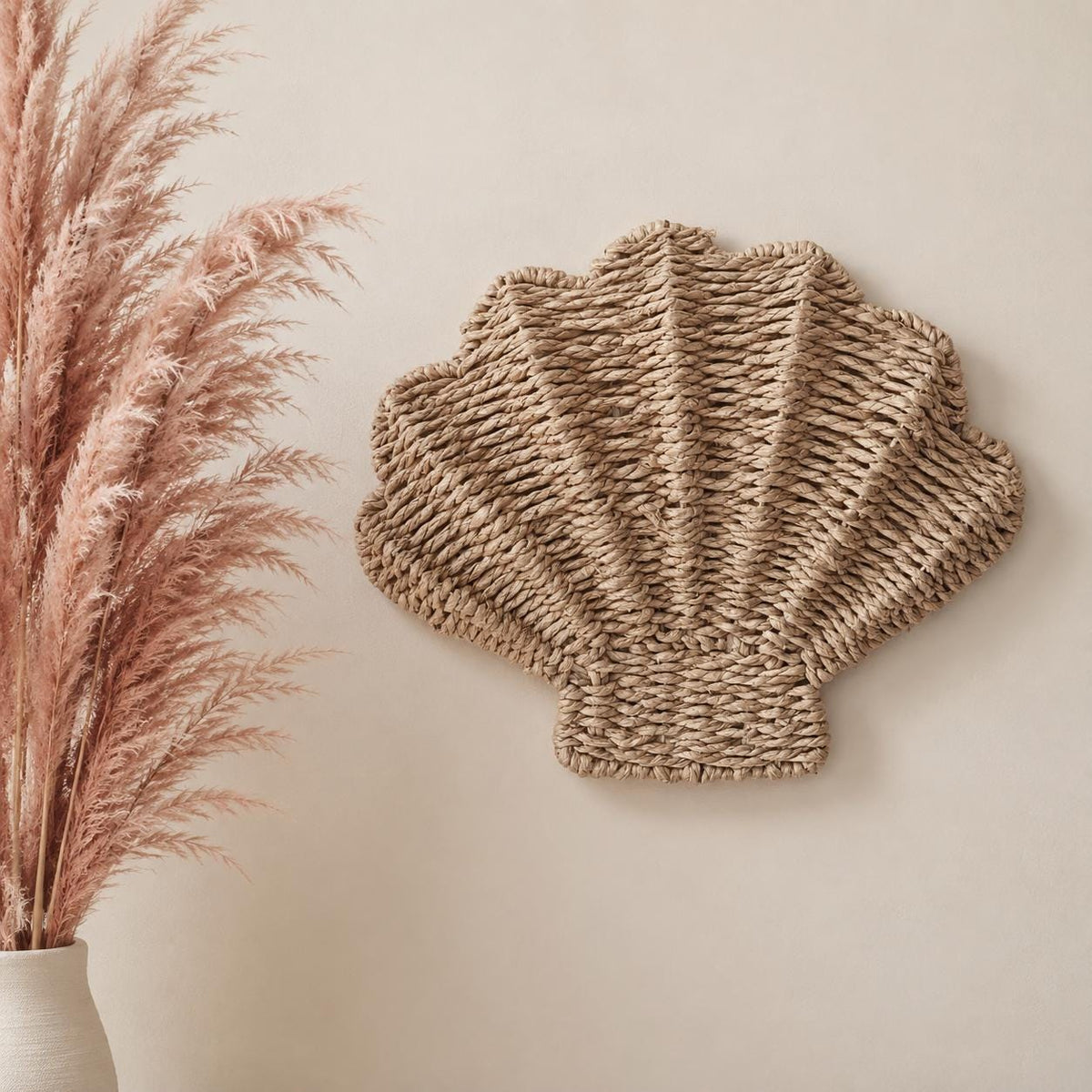 Handmade Shell Wall Art, Coastal Wall Decor, Boho Bathroom Accent, Beach House Gift - view 7