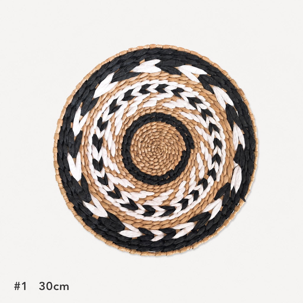 Handmade woven cattail wall basket set of 3 for boho living room, bedroom and rustic home decor - view 3